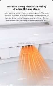 <span class=keywords><strong>WC</strong></span> intelligent électrique moderne à ouverture automatique et chauffage instantané, avec fonction de lavage féminin et auto-nettoyant - Product Image 4