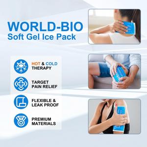 Compresas de Gel Reutilizables para Alivio del Dolor de Hombro, Rodilla, Espalda y Cuello, Compresa Fría/Caliente, a Prueba de Fugas, Apta para Microondas, Flexible, para Rehabilitación - Product Image 4