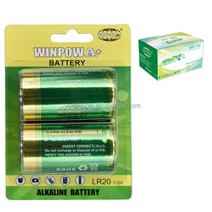 high capacity of 1.5v battery alkaline battery LR20 D size battery 12.5A