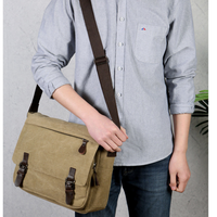 Nouveau sac de voyage d'affaires à bandoulière, grande capacité, logo personnalisé, résistant à l'usure, confortable, sac en toile épaissi