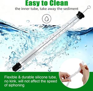 <span class=keywords><strong>Sifone</strong></span> Automatico 45cm/35cm 3/8\" con Tubo Giallo e Morsetto per Imbottigliamento Fermentazione Sifonatura Mead Kit per Produzione Artigianale di Birra Casalinga - Product Image 5