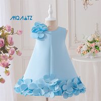 Robe de princesse pour filles MQATZ, vente en gros, 4-8 ans, robe sans manches à fleurs, robe d'anniversaire pour filles