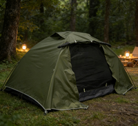 Tente de camping Oxford légère pour la randonnée en plein air, quatre saisons, avec sac de transport, installation rapide, logo personnalisé, adaptée à la randonnée
