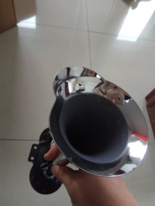 Untuk sirene truk klakson udara kontrol listrik LD-201 24V 450Hz 230mm/300mm Zinc + Aluminium 1 cara Speaker garansi 12 bulan - Product Image 3