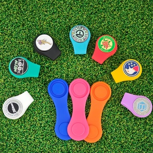 Wholesale Colorful Custom Unisex <b>Clip</b> <b>Ring</b> Baseball Breathable Flippers <b>Clip</b> Para Gorra Silicone Golf Ball Marker Hat Cap <b>Clip</b> - Product Image 2