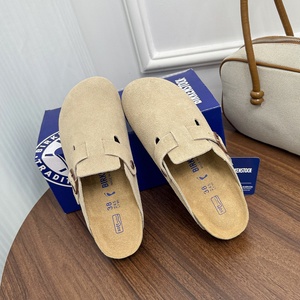 <span class=keywords><strong>Mules</strong></span> vintage en <span class=keywords><strong>feutre</strong></span> à enfiler, style outdoor, semelle épaisse, unisexe, liège, daim de vache, toutes saisons - Product Image 4