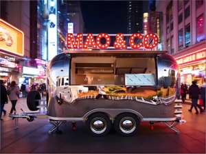 Remorque alimentaire en aluminium haute capacité avec gril et friteuse pour la restauration événementielle à grande échelle, festivals et événements de confiserie - Product Image 5