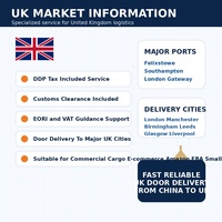 Transporte marítimo DDP LCL de China al Reino Unido para la red FBA de Amazon, para vendedores de Amazon y marcas de comercio electrónico, envío puerta a puerta.