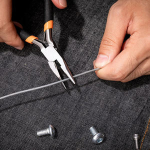 KENDO Mini alicates de herramienta de corte de Punta larga Universal de 115 mm Acero de grado DIY con mango de plástico para agarre Industrial compatible con OEM - Product Image 3