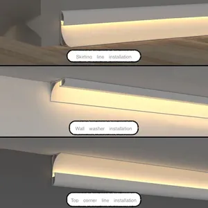 <span class=keywords><strong>LED</strong></span> Nhôm hồ sơ cho Trần Tường rửa ánh sáng - Product Image 6