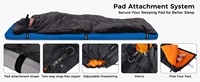 Sac de camping en duvet de canard avec coque extérieure résistante à l'usure et coutures renforcées pour les voyageurs fréquents en famille en road trip
