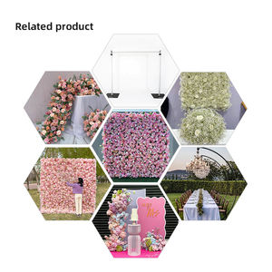 Zijden Belofte Oprolbare Bloemenmuur Bruiloft Decoratie Roos Achtergrond Paneel Kunstbloem Muur Paneel - Product Image 5