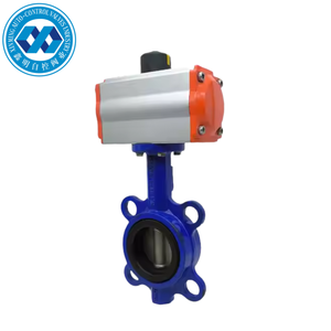 Vannes papillon pneumatiques à opercule avec unités FRL pneumatiques, DN50 à DN400, vente directe usine - Product Image 6