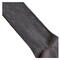 Calcetines de lana para mujer MU, de punto trenzado, a media pantorrilla, color liso clásico, para otoño, ecológicos, ultra suaves y cómodos para el día a día