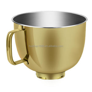 HUIZHAN 5QT Tazón mezclador de acero inoxidable de alta calidad Uso doméstico para piezas de licuadora <span class=keywords><strong>KITCHENAID</strong></span> <span class=keywords><strong>Accesorios</strong></span> eléctricos plateados - Product Image 3