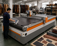 Máquina de Corte Automática CNC con Cuchilla Circular para Alfombras y Telas, Máquina de Corte de Alta Velocidad para Tapetes