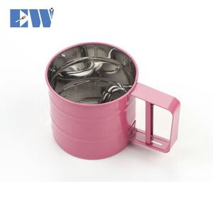 カラーコーティングされた金属小麦粉ふるいふるい、小麦粉シェーカー、シュガーアイシングシェーカー - Product Image 3