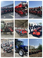 Tracteur agricole à quatre roues motrices de 120 CV avec cabine, machine intégrée haute puissance pour le semis sur les terres agricoles