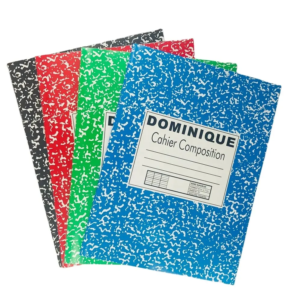 19*24.7cm copertina rigida pagine 200 libro di composizione Cahier scuola e ufficio all'ingrosso