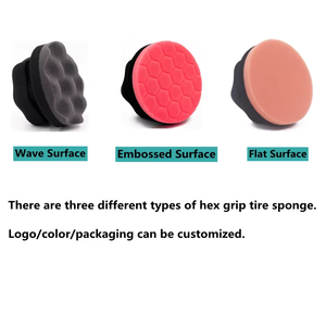 Éponge à cire à main pour surface plane, éponge de détaillage automobile, applicateur de cire en mousse, applicateur durable pour lustrer les pneus, tampon de finition - Product Image 2