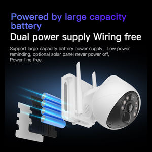 4G LTE بطاقة SIM للأمن الشمسي الخلوي رؤية لاسلكية لون 2K رؤية ليلية PIR 2 Way كاميرا صوت خارجية - Product Image 3