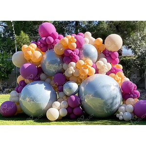 Màu đỏ lớn tổ chức sự kiện trang trí PVC nổi bóng esferas inflables gigantes navidad globos PVC gigantes Inflatable gương bóng - Product Image 5