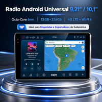 KSOY-12 universel 9.21 10.1 pouces 2K QLED Autoradio 12 + 256G pantalons Android Para Automovil reproducteur De Carro Radio De Coche