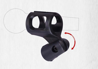 Support de microphone à hauteur réglable de haute qualité avec table de base ronde bureau étanche et flexible pour l'utilisation du lit