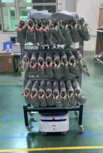 AGV intelligent à haute capacité de charge de 300 kg avec navigation automatique, <span class=keywords><strong>robot</strong></span> de livraison industriel intelligent pour services et levages - Product Image 5