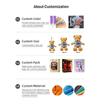 Boneka Hewan Lucu Desain Imut dengan Logo Kustom, Super Lembut, Isi Kapas PP, Layanan OEM ODM, Produk Laris