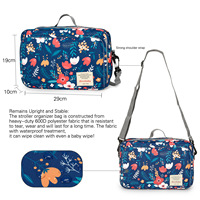 Sac de poussette imperméable OEM ODM à imprimé léopard pour bébé, pochette à couches, sac de voyage pour maman, organisateur à bandoulière