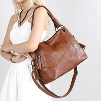 Sac fourre-tout tendance grande capacité pour femme, sac bandoulière à fermeture éclair en cuir PU, sac à main pour femme