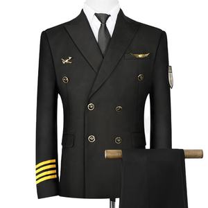 Pabrik Seragam Pramugari Berkualitas Tinggi Seragam Kapten Penerbangan untuk Pilot Maskapai - Product Image 4