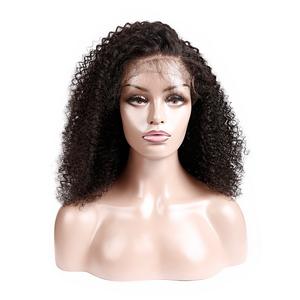 Short <strong>Afro</strong> Kinky Curly Natural Virgin Brazilian <strong>Afro</strong> Curly 250% Density Human Hair HD Lace Front <strong>Wigs</strong> Bang Fringe 14inch <strong>Uk</strong> - Product Image 5