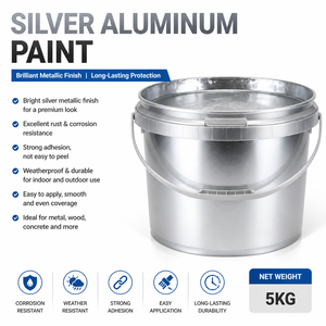 <b>Silver</b> Aluminum Coating Featured Wall Decoration Coating Customized Available with High Glitter Effect - Product Image 1