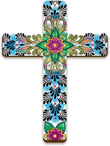 Letrero de Madera con Forma de Crucifijo <span class=keywords><strong>Mexicano</strong></span>, Cruz de Madera con Jesús para Decoración del Hogar, Regalo Cristiano, Productos Religiosos Católicos - Product Image 1