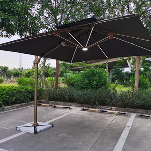 Energy Saving Outdoor Umbrella Patio Umbrellas Aluminium Outdoor <strong>Garden</strong> <strong>Parasol</strong> Beach Umbrella <strong>With</strong> Led <strong>Light</strong> - Product Image 1