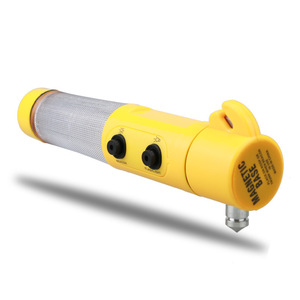 Car 4 In 1 Safety Hammer Multifunctional Escape Window Breaker Flashlight Alarm <b>Light</b> Yellow 24.5cm ABS <b>Emergency</b> Tool - Product Image 2