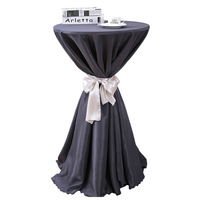 Couverture de table de mariage nappes en gros nappe de cocktail d'exposition nappe de couleur unie circulaire