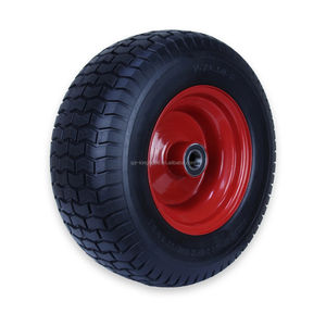 <span class=keywords><strong>Roue</strong></span> <span class=keywords><strong>de</strong></span> secours en caoutchouc solide PU 400mm 16x6.50-8 pneu <span class=keywords><strong>de</strong></span> secours <span class=keywords><strong>pour</strong></span> tondeuse à gazon 100x25mm - Product Image 5