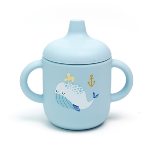 Tasses à bec en silicone pour enfants avec motifs mignons, pour tout-petits et préscolaires, sans BPA, anti-fuite, personnalisables, avec poignée - Product Image 3