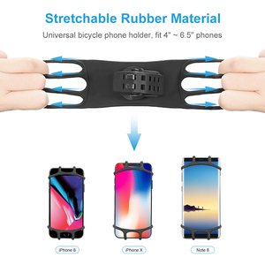 Support Téléphone Moto Rotatif à 360 Degrés en Silicone pour Guidon, Fixation Voyage pour Voitures <span class=keywords><strong>et</strong></span> Véhicules Électriques - Product Image 6