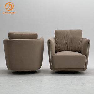 Poltrona di Design Italiano Moderno <span class=keywords><strong>e</strong></span> Minimalista, Sedia Girevole di Lusso per Soggiorno, Arredamento per la Casa - Product Image 2