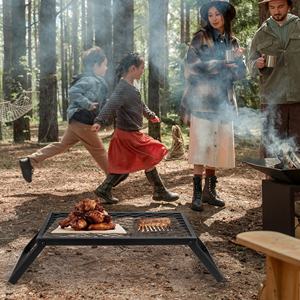 <span class=keywords><strong>Mesa</strong></span> de acampada <span class=keywords><strong>plegable</strong></span> de Metal para exteriores, <span class=keywords><strong>mesa</strong></span> de barbacoa portátil y ligera para acampar de 4 a <span class=keywords><strong>6</strong></span> <span class=keywords><strong>personas</strong></span> - Product Image 6