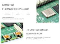 Raspberry Pi 4 Modelo B 1GB 2GB 4GB 8GB RAM, Completamente Actualizado, 2017