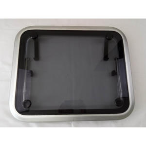 Fenêtre de ventilation de hublot en verre trempé en alliage d'aluminium rectangulaire pour yacht, bateau ou camping-car - Product Image 3