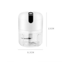 Best verkochte USB oplaadbare elektrische groentehakker, uiensnijder, fruitsnijder, keuken gadget, knoflookpers