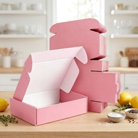 Boîtes d'expédition personnalisées en gros avec logo, en matériaux recyclés, en carton ondulé, avec pelliculage mat, pliables, pour cadeaux, emballage de marque, UV