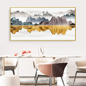<span class=keywords><strong>Peinture</strong></span> en porcelaine de cristal de paysage abstrait inspirant pour la décoration intérieure pour le bureau de chambre à coucher ou le mur de salon - Product Image 1