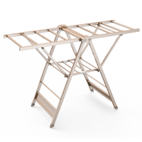 Séchoir à linge pliable en alliage d'aluminium sur pied pour intérieur, balcon et extérieur